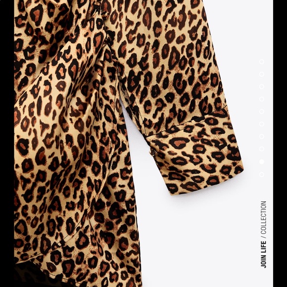 Zara satin effect print drees - Picture 9 of 9